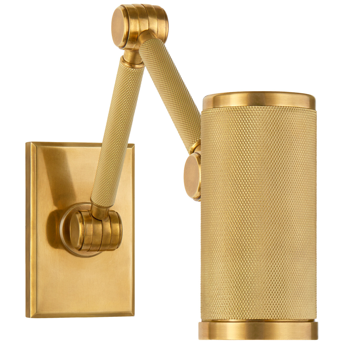 RL 2721NB Barrett Mini Double Arm Bed Light in Brass