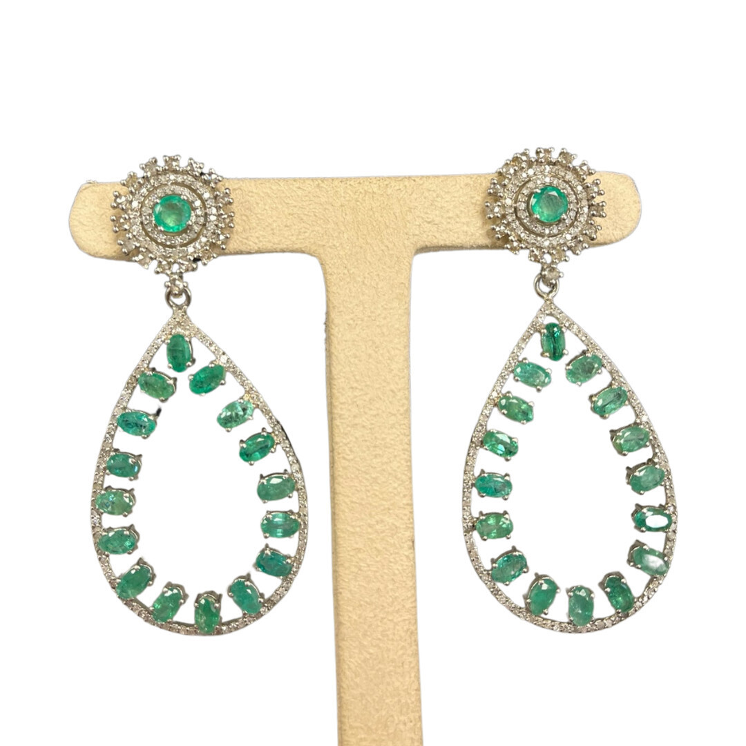 ER- Emerald Open Teardrop