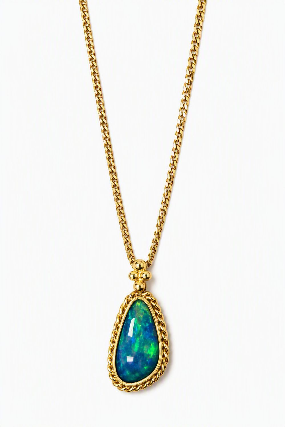 Necklace- OAK Opal .96ct, 18k, 16-18"