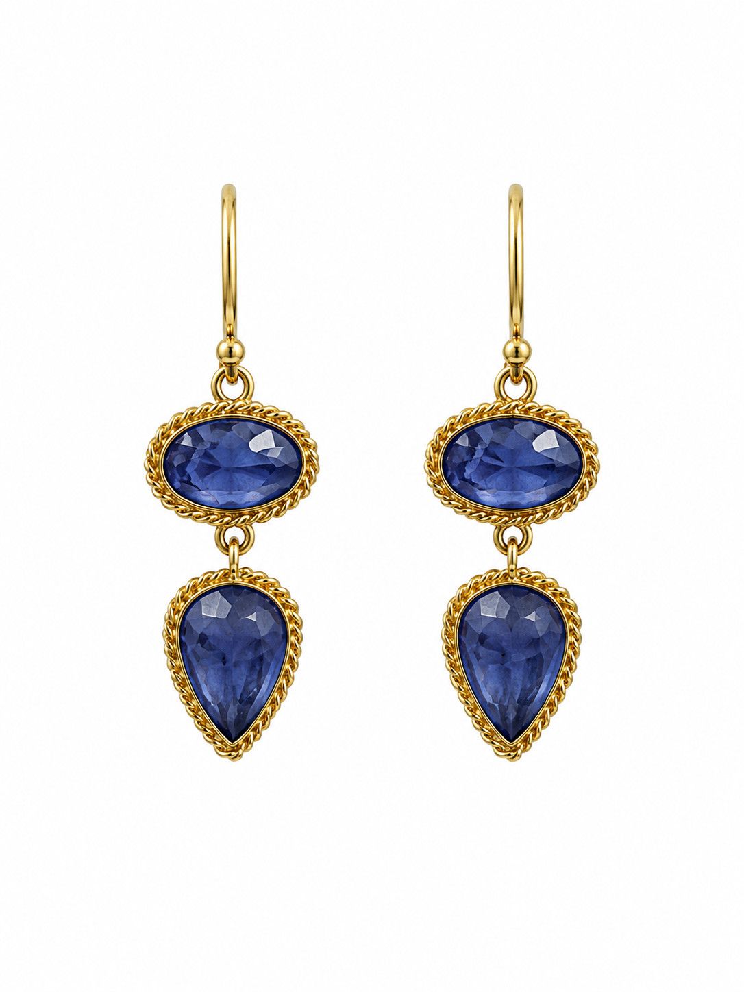 Earrings- OAK Tanzanite 4.32ct, 18k