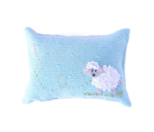 Mini lamb pillow, BLUE