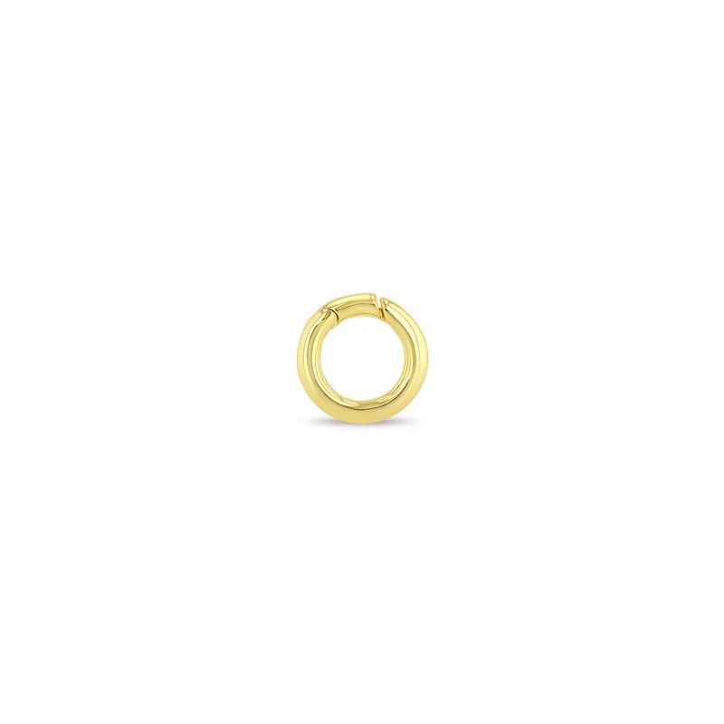 Enhancer- 14k 12mm Charm Push Lock