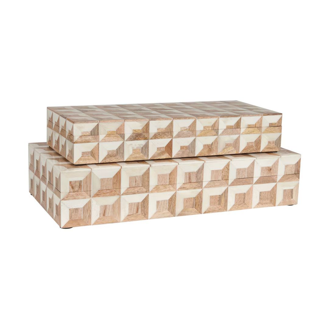 Naima Wood/Bone Box- LG
