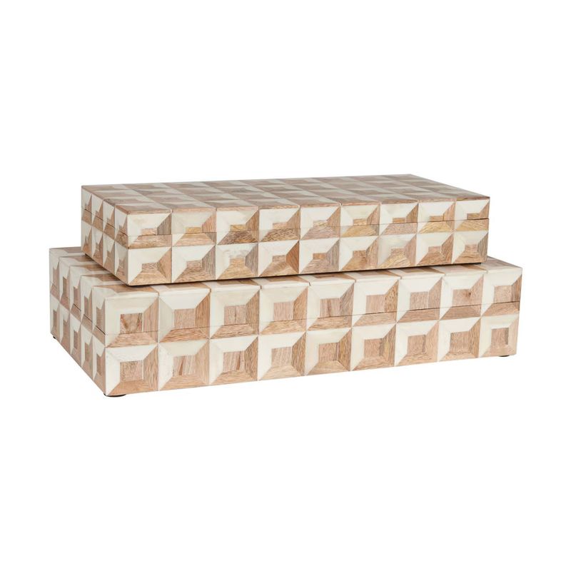 Naima Wood/Bone Box- LG