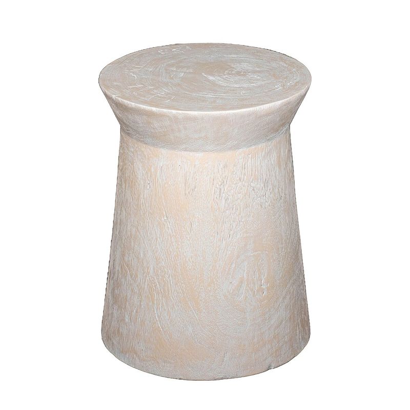 Tapered Side Table, White Wash