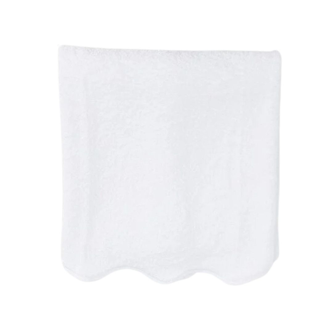Scalloped Bath Towel, Color: White