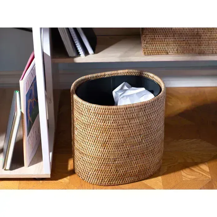 Oval Waste Basket, Metal liner-