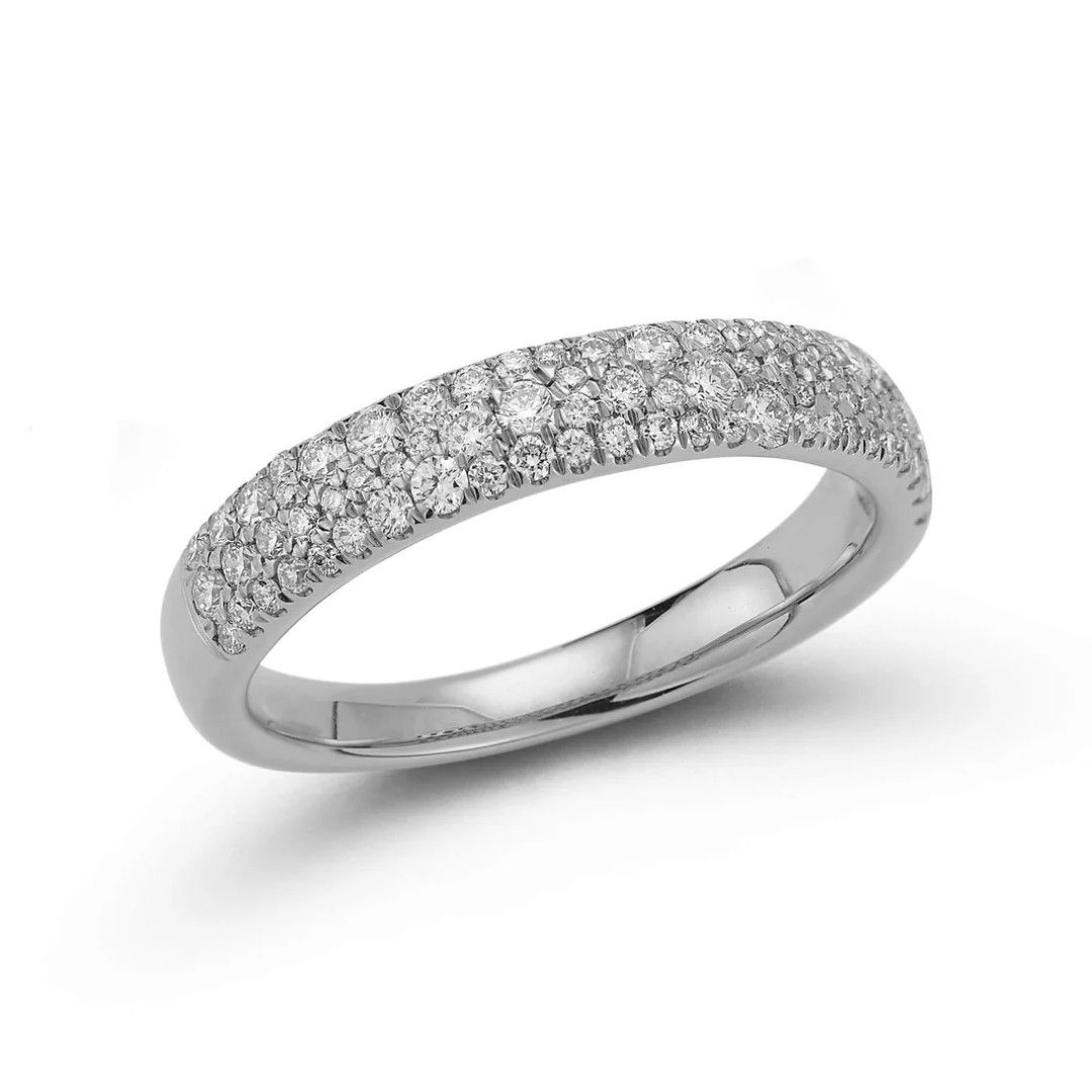 Ring- Sylvie Rose Lg Diamond Band, WG
