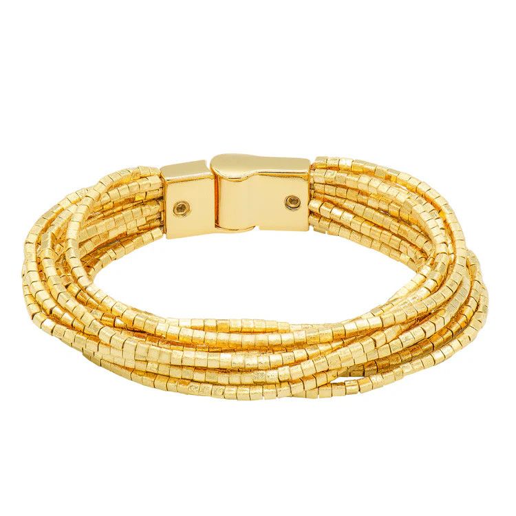 Bracelet- Khalida GP Sq Bead