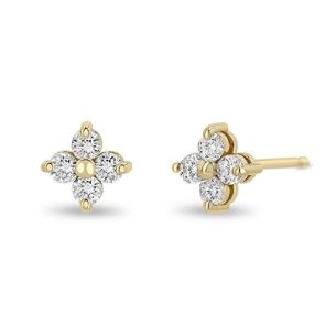 Earrings- 14k 2mm Quad Dia Studs
