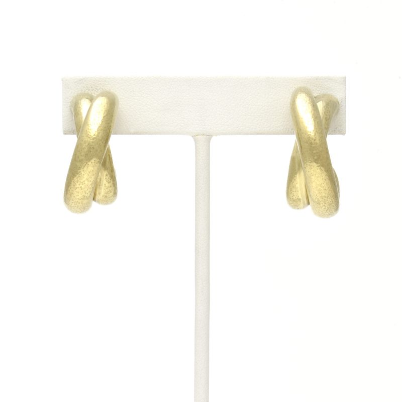 Was $770 - Earrings- Criss Cross Hoops