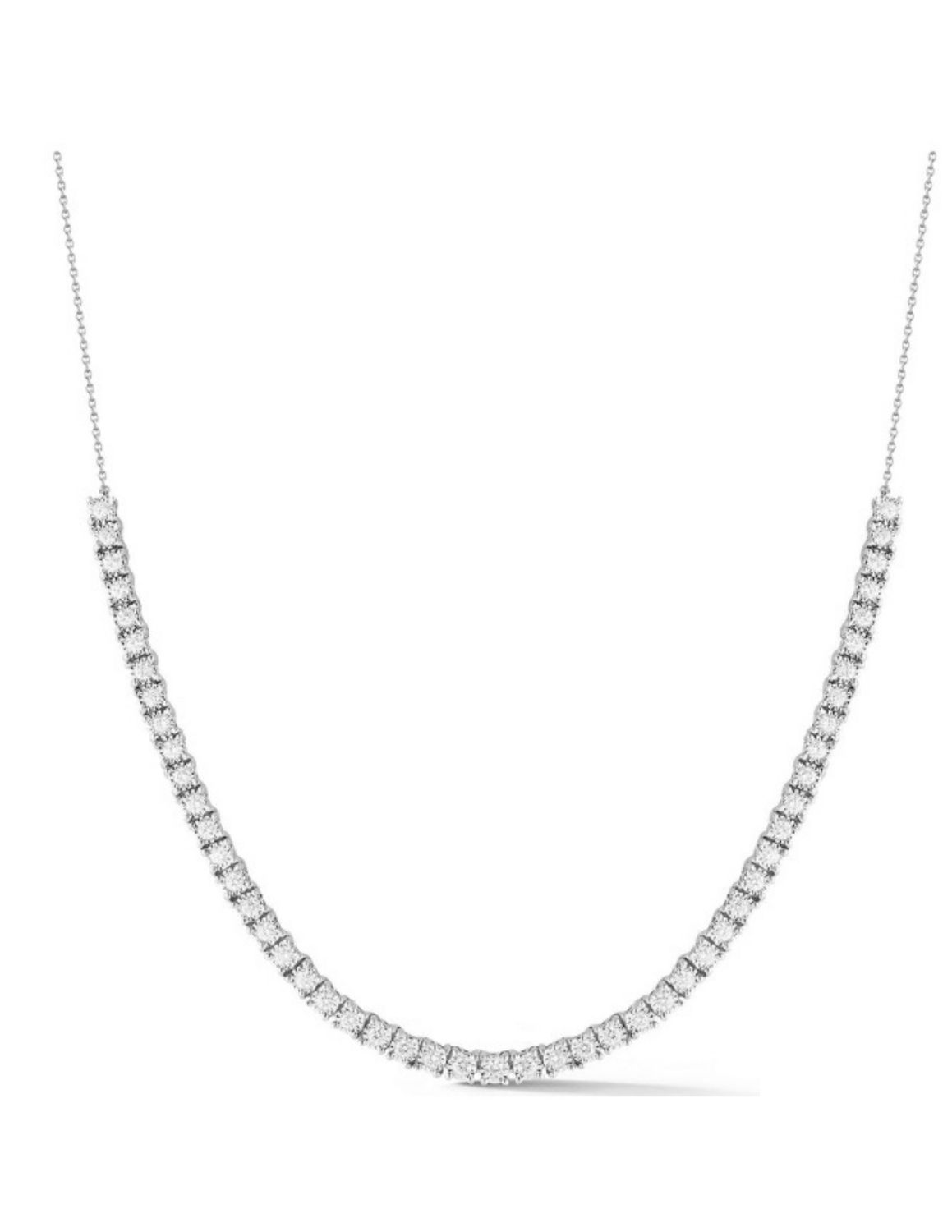 Necklace- Avea Bea Tennis .9ct WG 16-18"