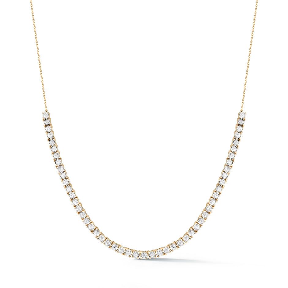 Necklace- Ava Bea Tennis in YG .9ct 14-16"