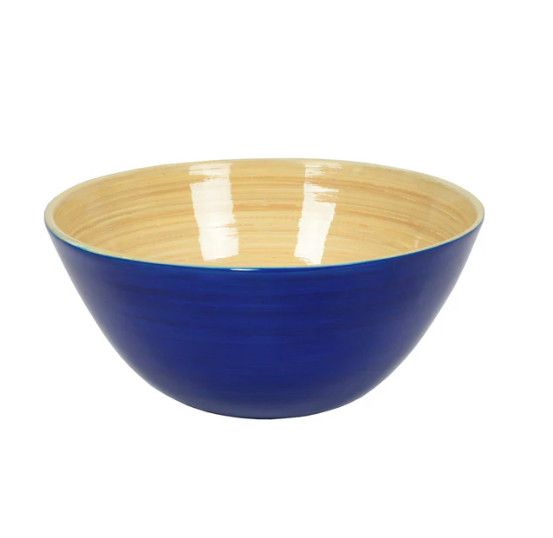 Noodle Bamboo Bowl 8.6x3.9, Color: Blue