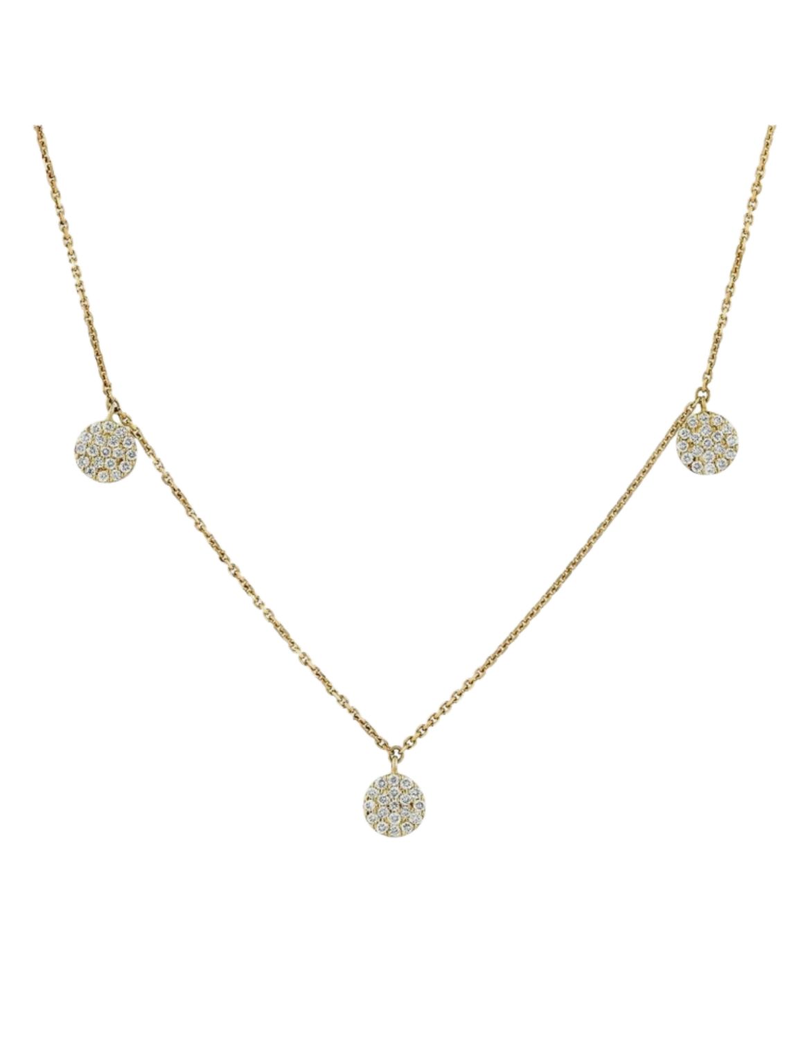 Necklace- Lauren Joy Station, YG, 16-18"