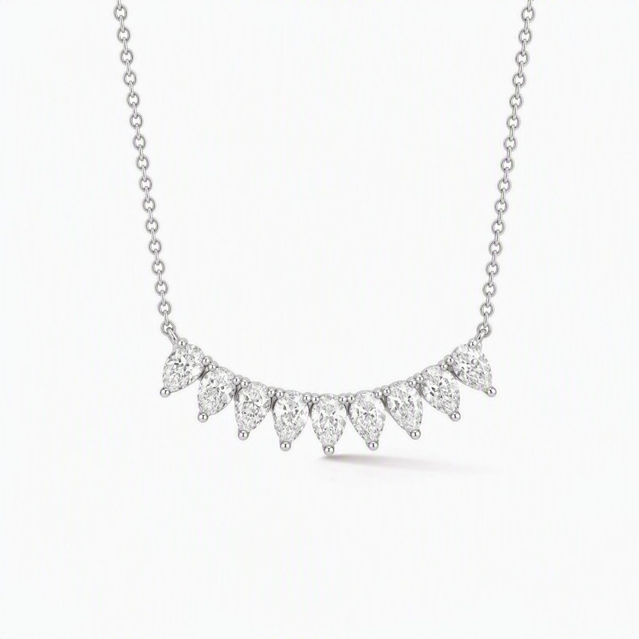 Necklace- Taylor Elaine Bear Long Bar WG - 16-18"