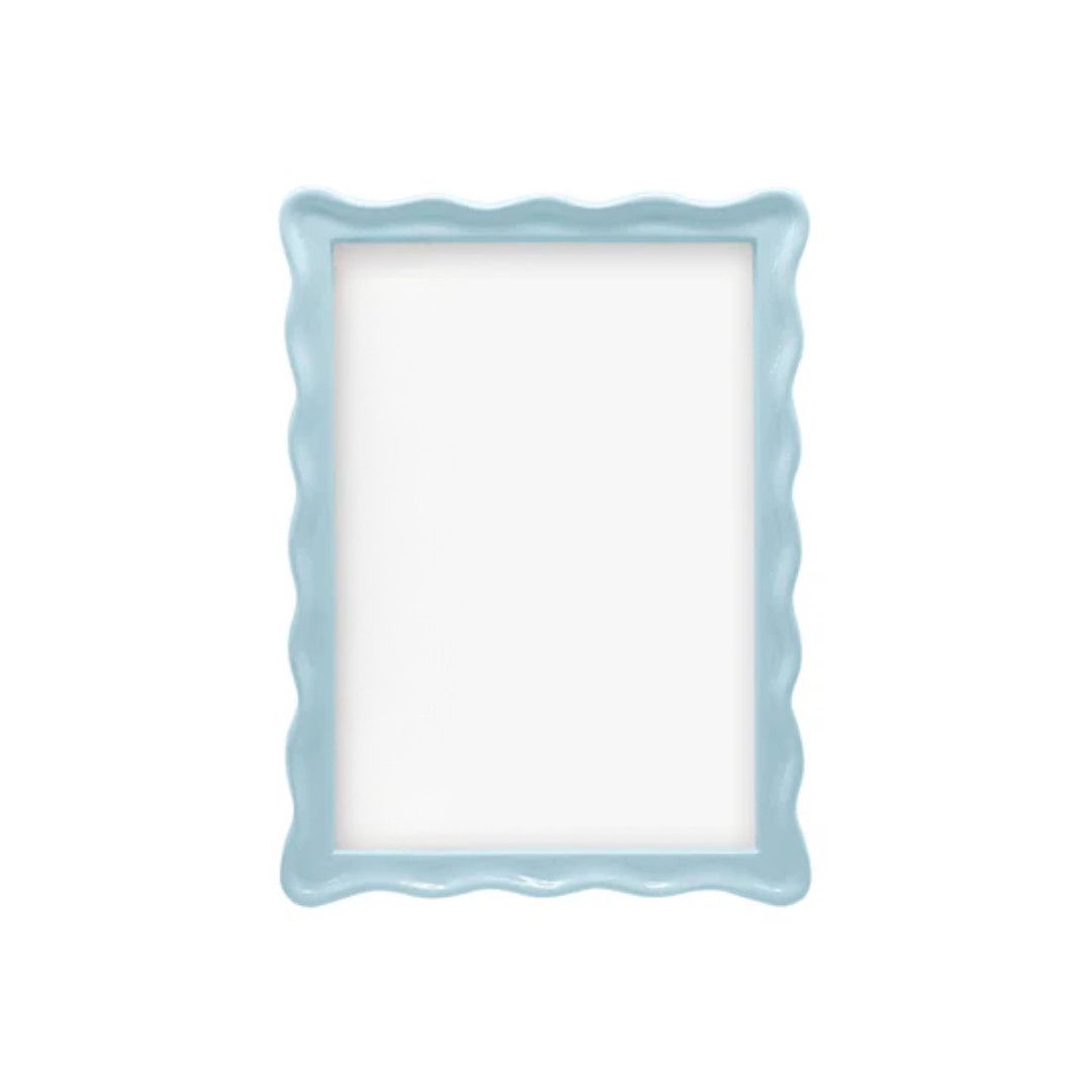 Wavy Frame 5x7-, Color: Dusty Blue