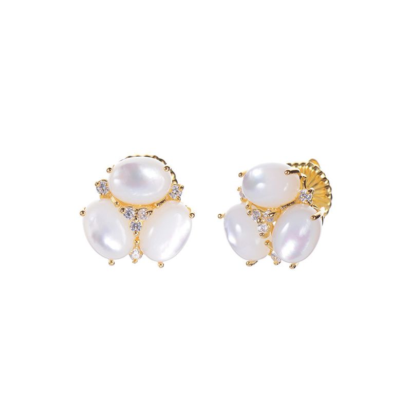 Sm Triple Oval Stud-