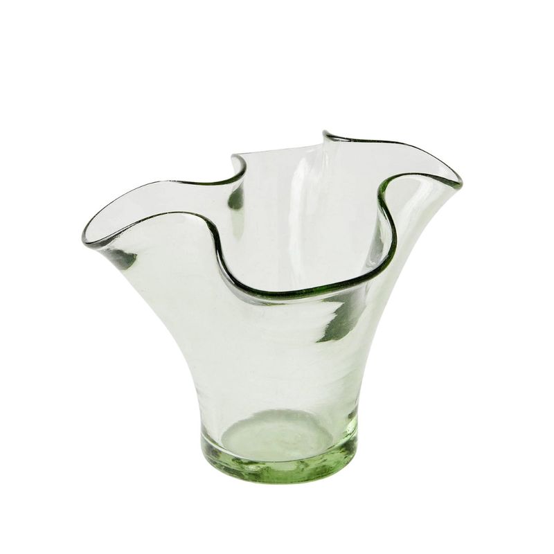 Petite Lettuce Leaf Vase (Clear)
