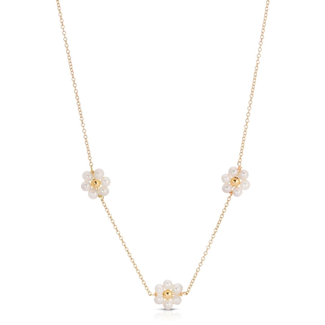Necklace - Fiores Choker Gold