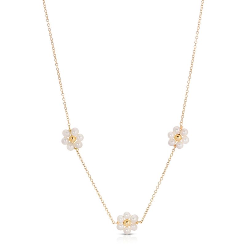 Necklace - Fiores Choker Gold