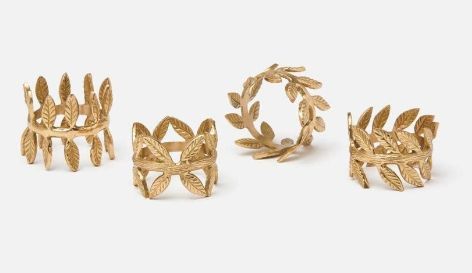 Emma Napkin Rings S/4