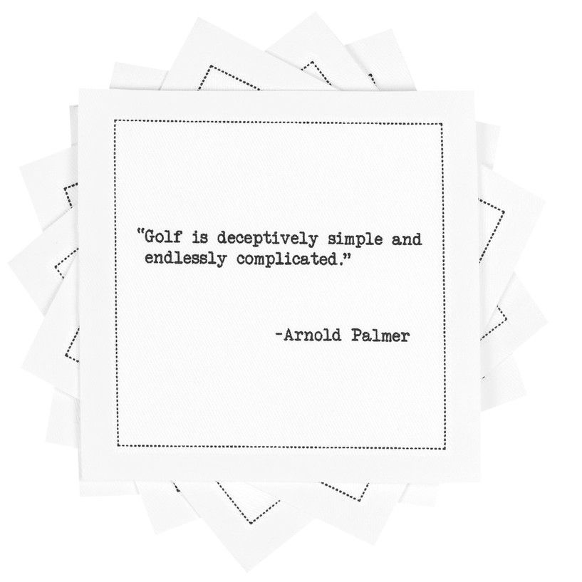 Napkins S/50-, Pattern: Golf Legends