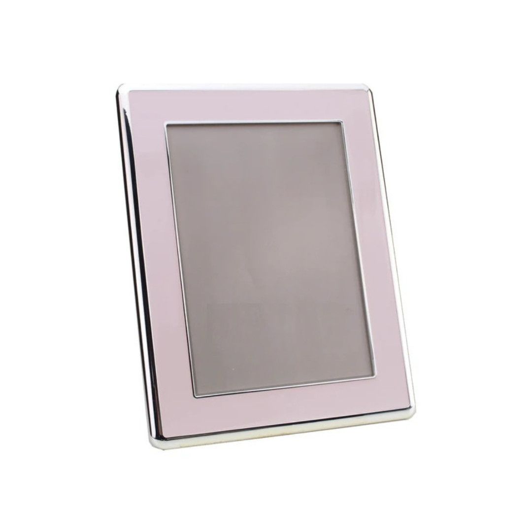 Curve Enamel Frame 4x6 -, Color: Pale Pink
