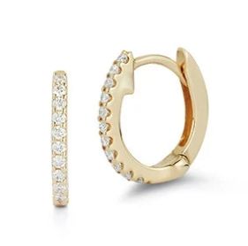 Earrings- DRD Medium Huggies YG