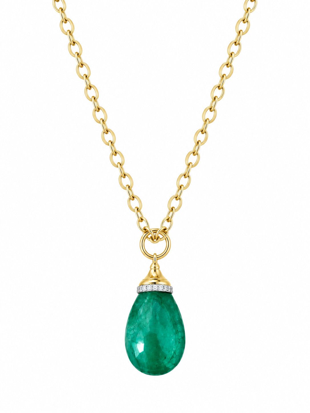 18k Small Aventurine Mogul Drop 20cts