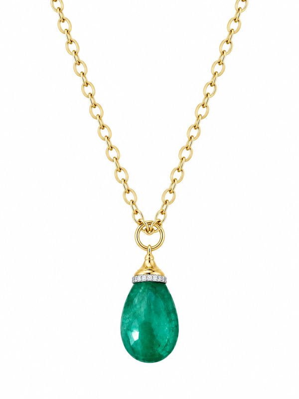 18k Small Aventurine Mogul Drop 20cts