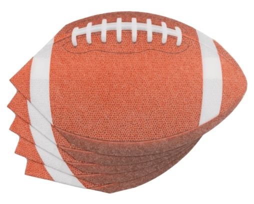 Die-Cut Napkin-, Pattern: Football