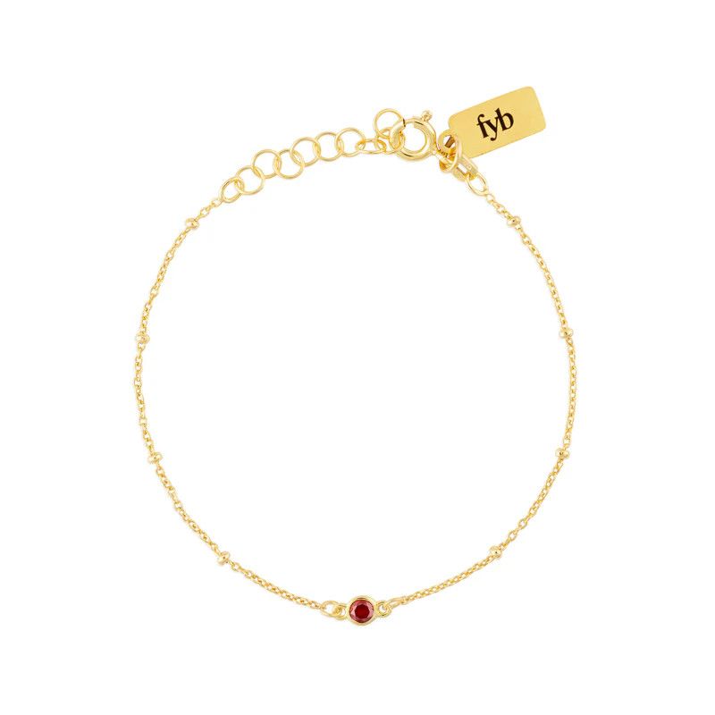 FYB Birthstone Bracelet-, Pattern: Jan