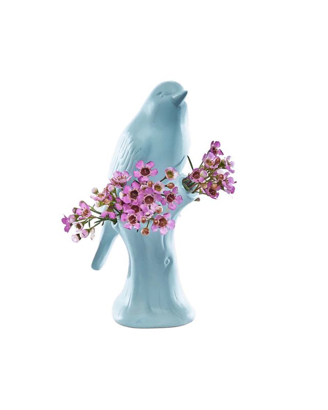 Bird Vase- Baby Blue