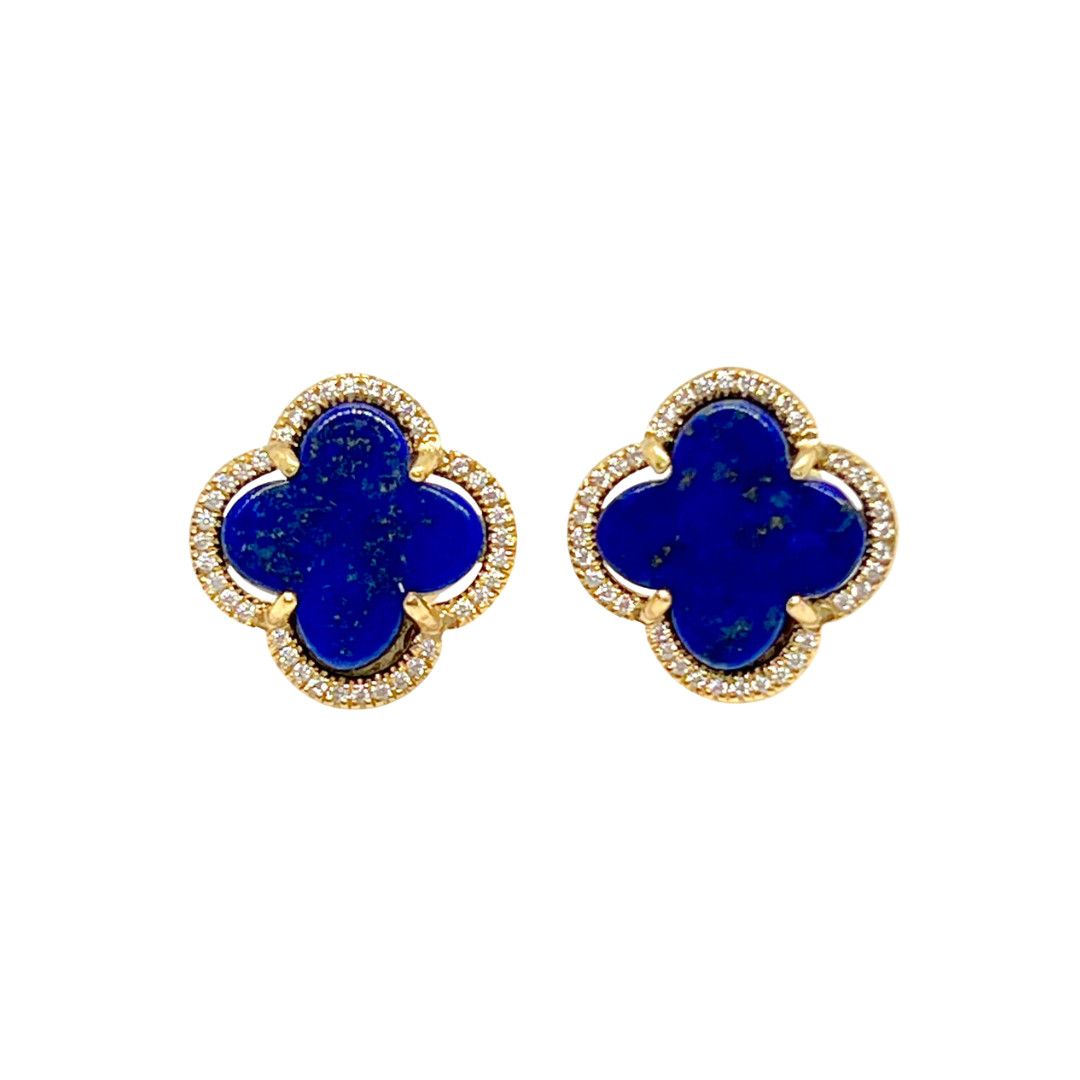 Sm Clover Lapis / CZ ER GP