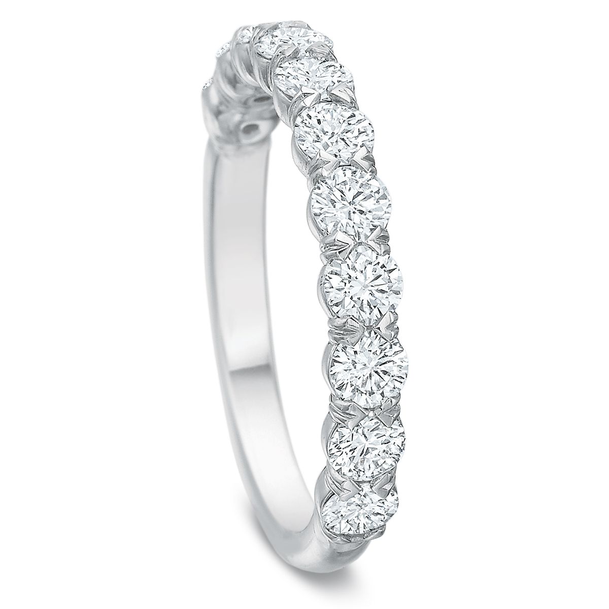 Flushfit Band, Rnd, Half, Plat, 1.00ct