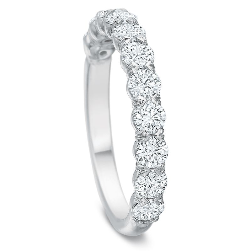 Flushfit Band, Rnd, Half, Plat, 1.00ct