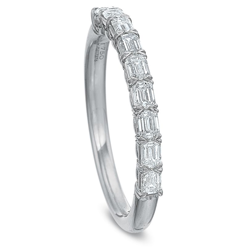Petite GA Band, 9 EC, Plat, .54ct