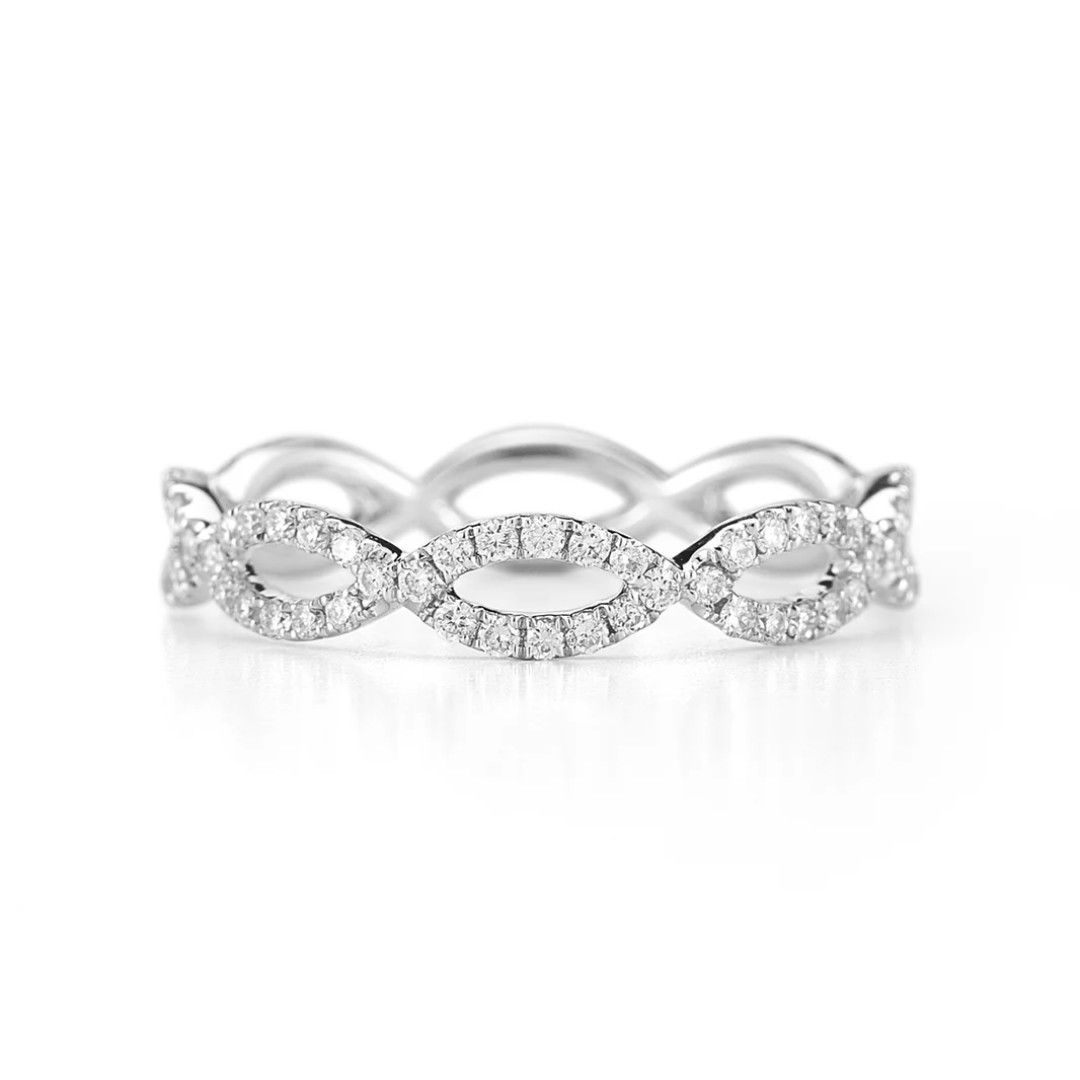 Ring- Sophia Ryan Infinity Ring 14k WG 0.50ct