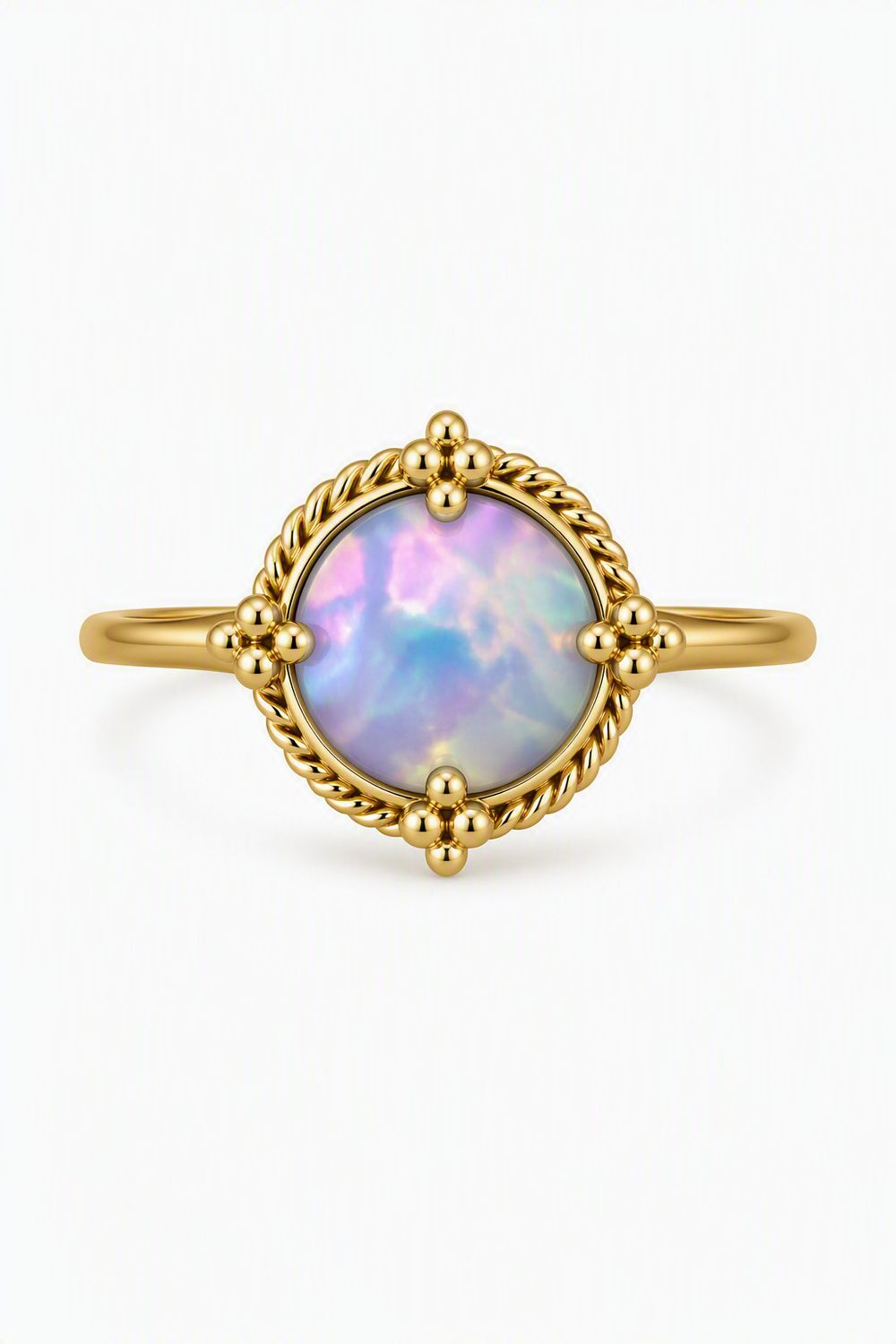 Ring- Oak Mabe Pearl, 1.62ct, sz 6.5