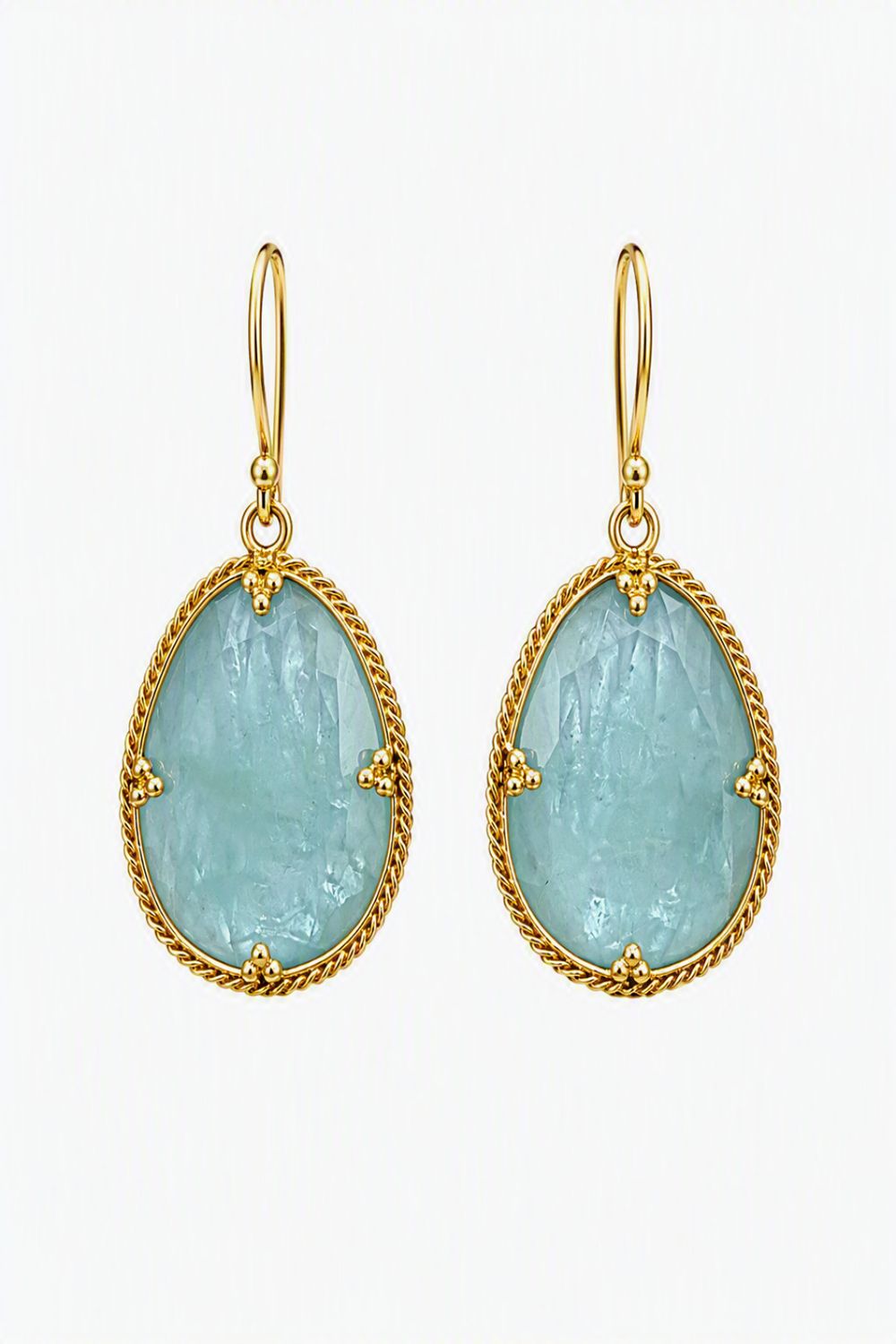 Earrings- OAK Aqua, 17.1ct, 18k