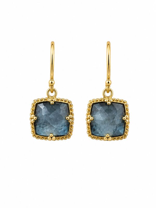 Earrings- OAK Aqua, 5.2ct 18k
