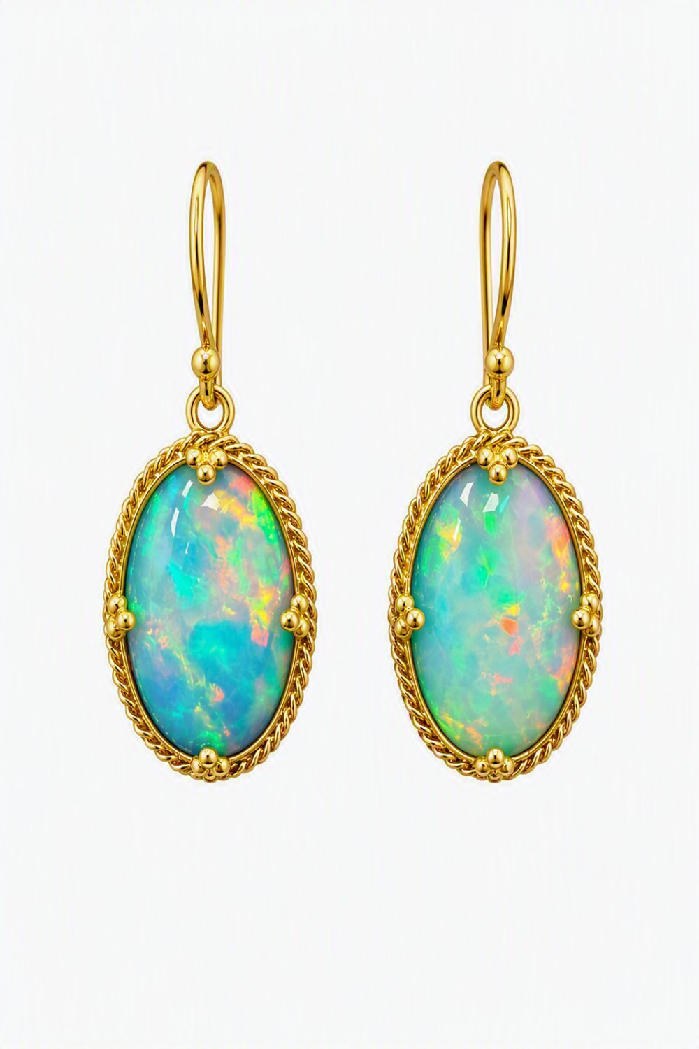 Earrings- OAK Opal, 7.03 ct, 18k