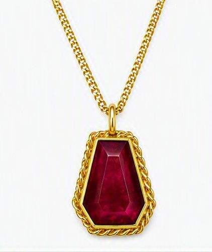 Necklace- OAK Ruby, .8ct, 18k, 16-18"