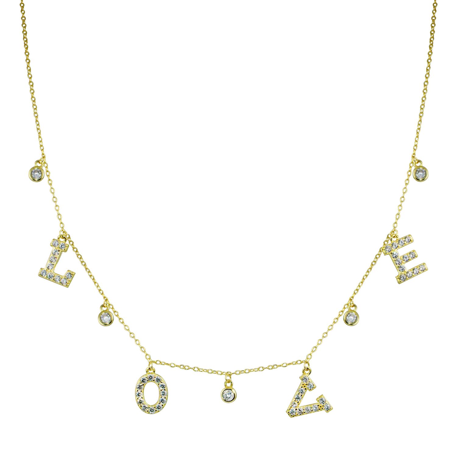 Necklace- LOVE Bezel