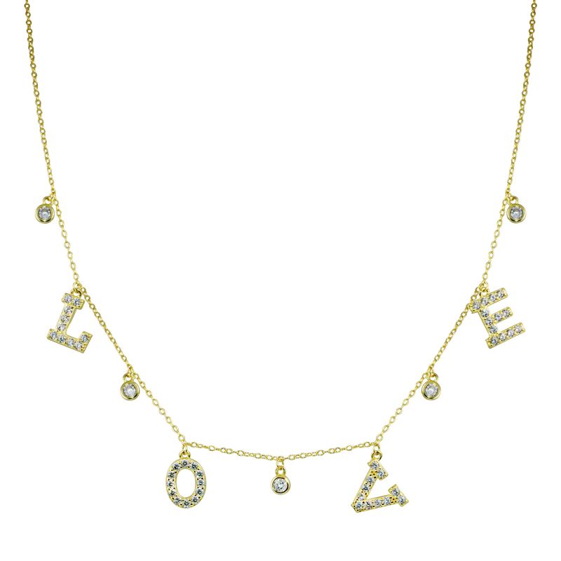 Necklace- LOVE Bezel