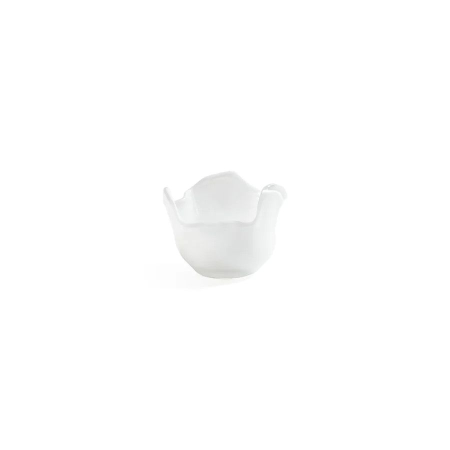 Wavy Glass Bowl- White