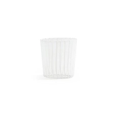Marina White Stripe Glass- White