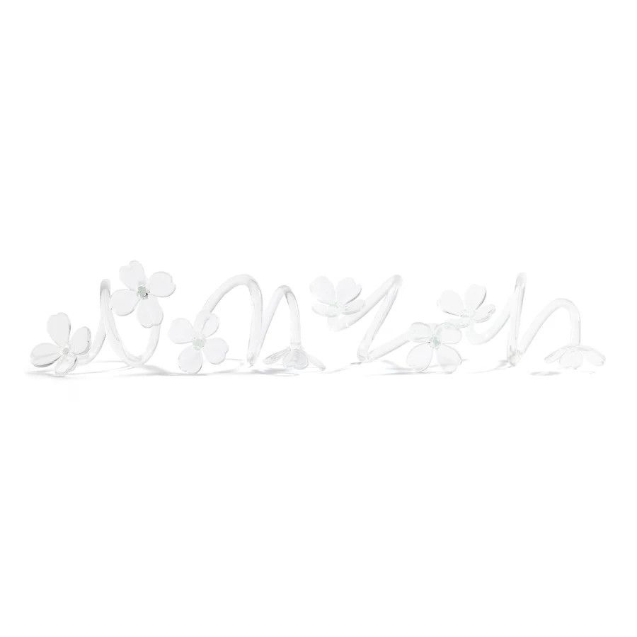 Botanica S/4 Glass Rings- Clear