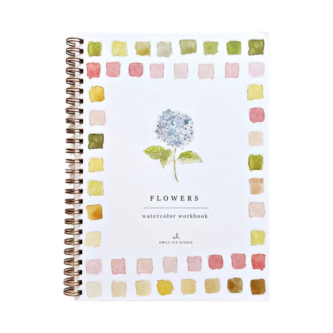 Watercolor Book-, Pattern: Flowers